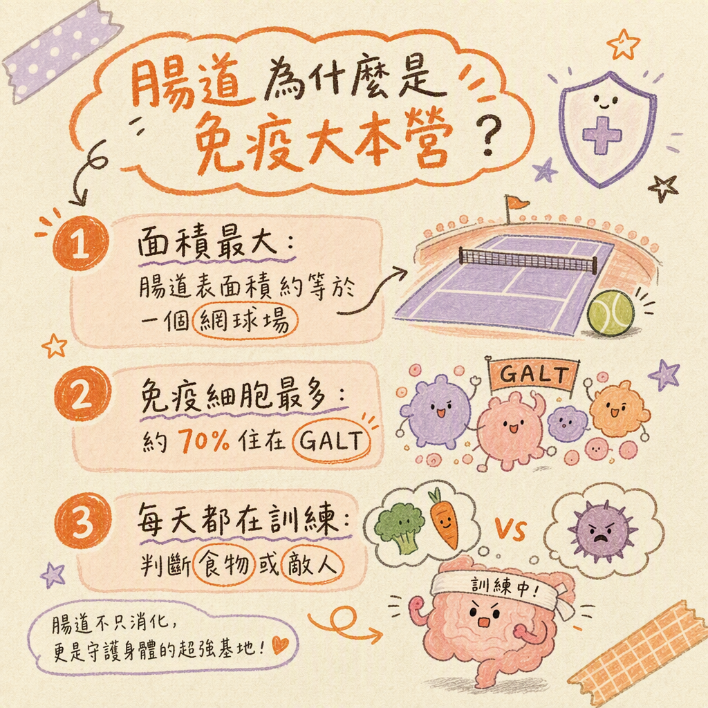 腸道免疫大本營三原因