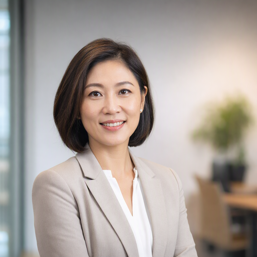 亞洲女性營養師職業肖像,自然微