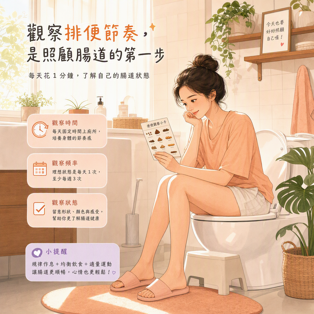 居家廁所日常,亞洲女性觀察排便