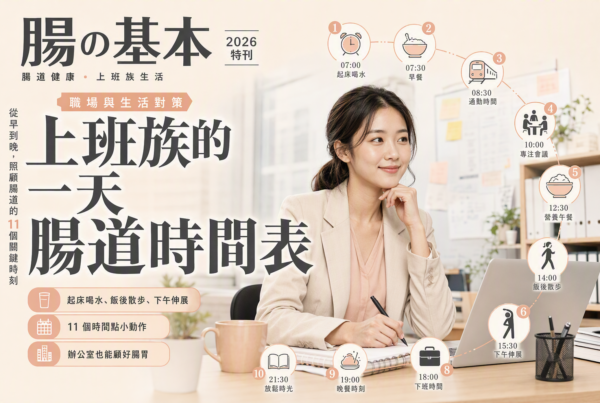 11時段上班族的一天腸道時間表