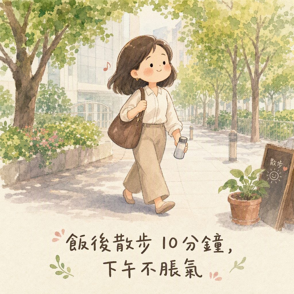 飯後散步10分鐘,童書繪本風
