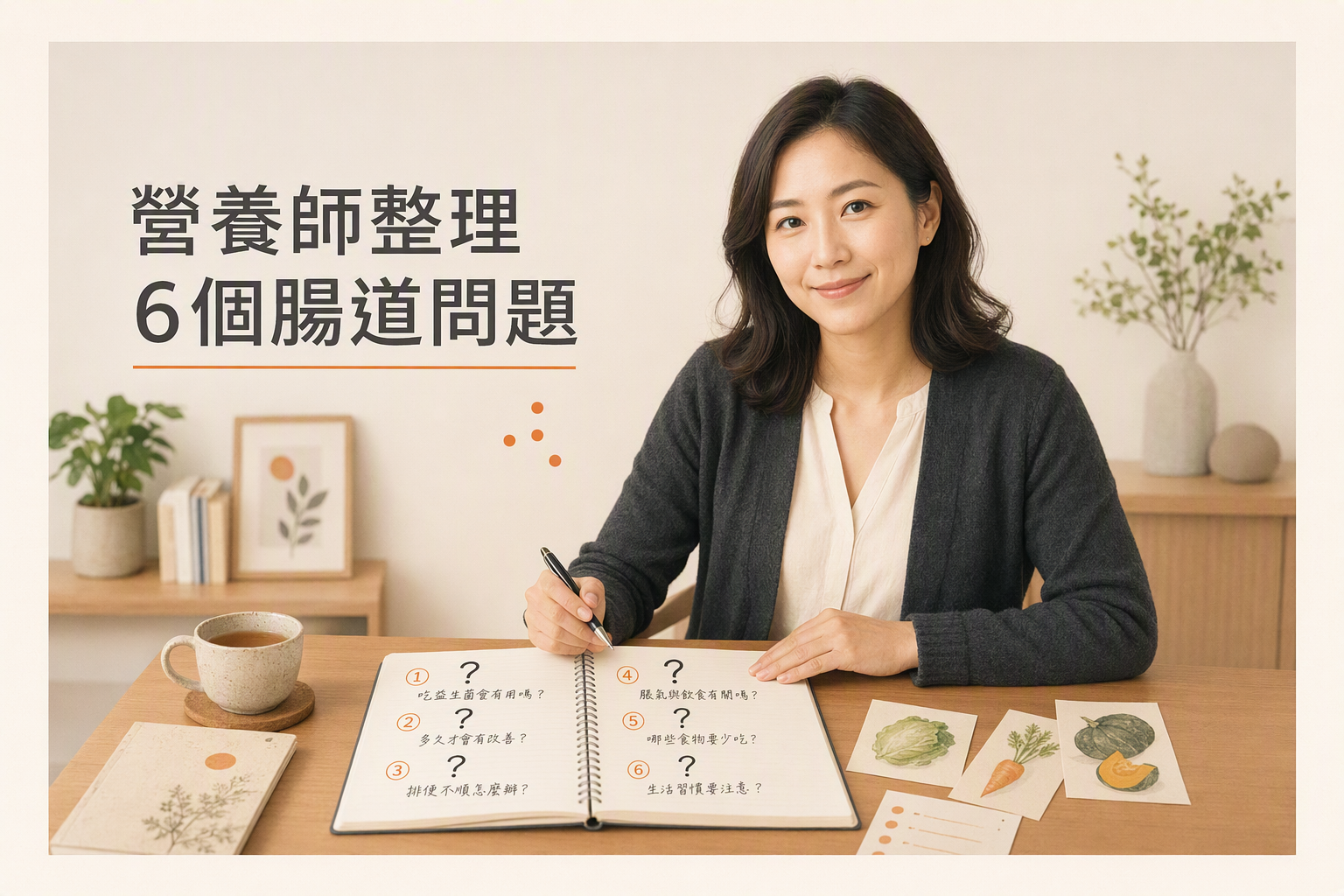 諮詢桌整理問答筆記