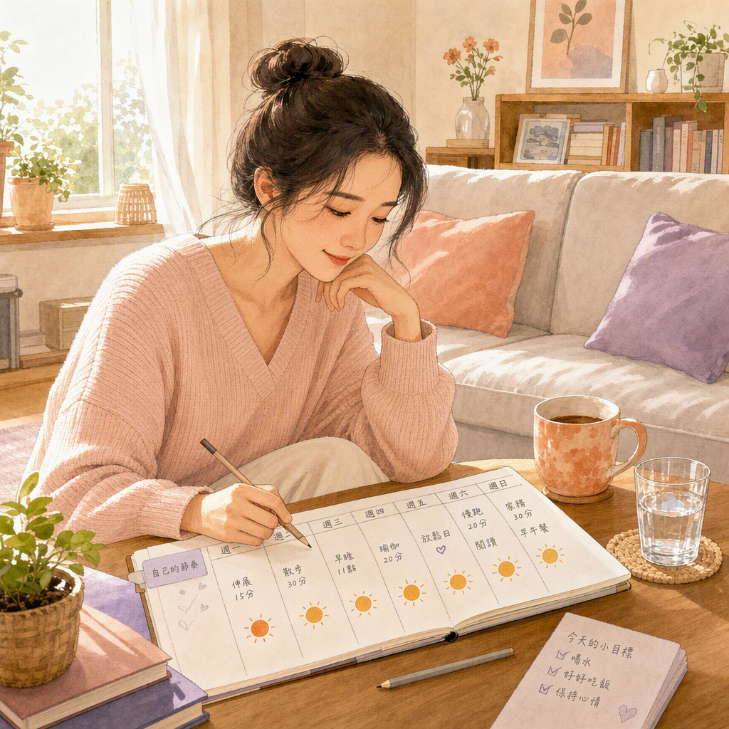 對照一週行事曆看節奏
