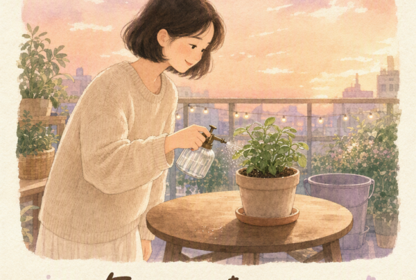 亞洲女性捧溫水杯做腸道保養