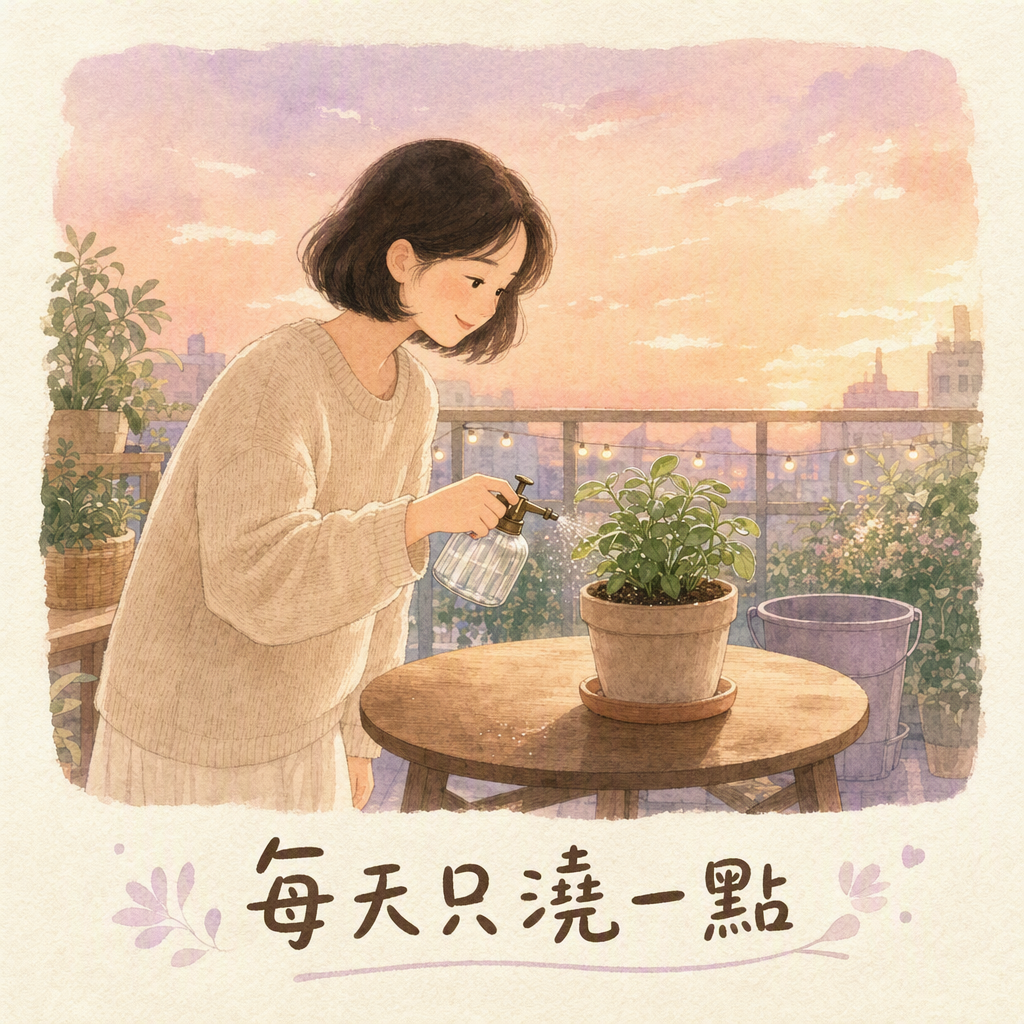 亞洲女性捧溫水杯做腸道保養