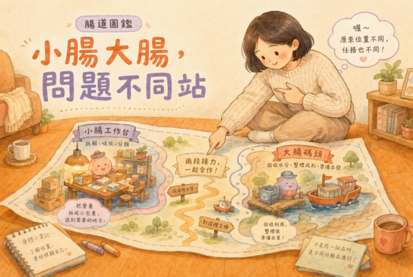 亞洲女性讀腸道地圖懂脹氣