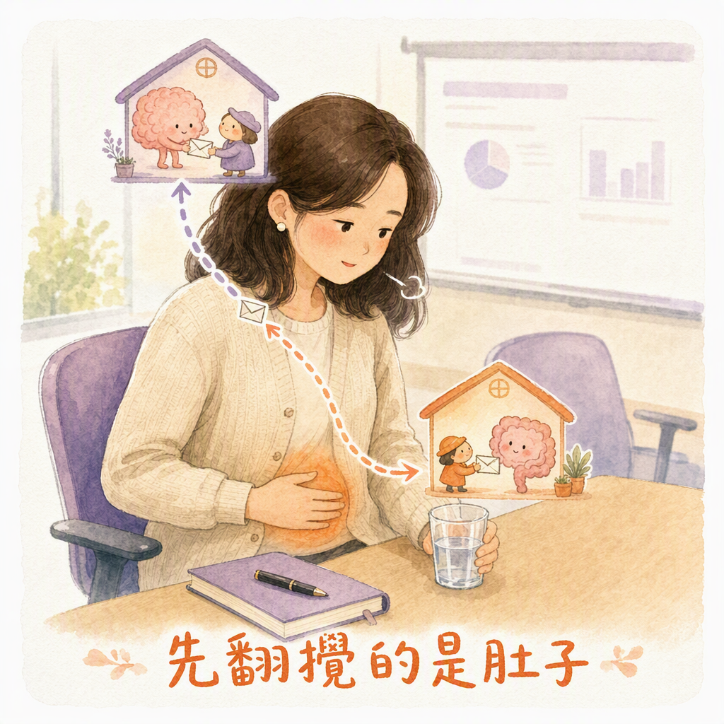 提案前按肚皮腦腸傳信