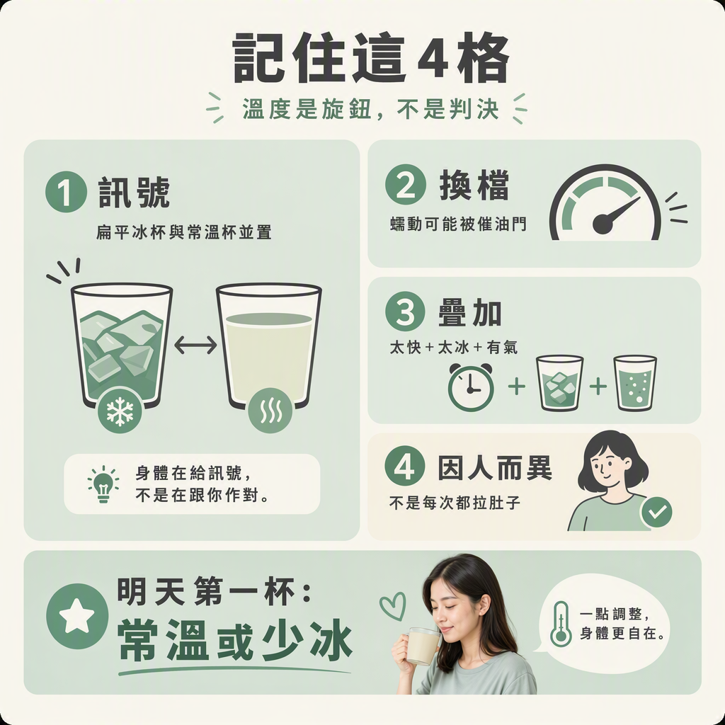 四格收束加明天第一杯常溫