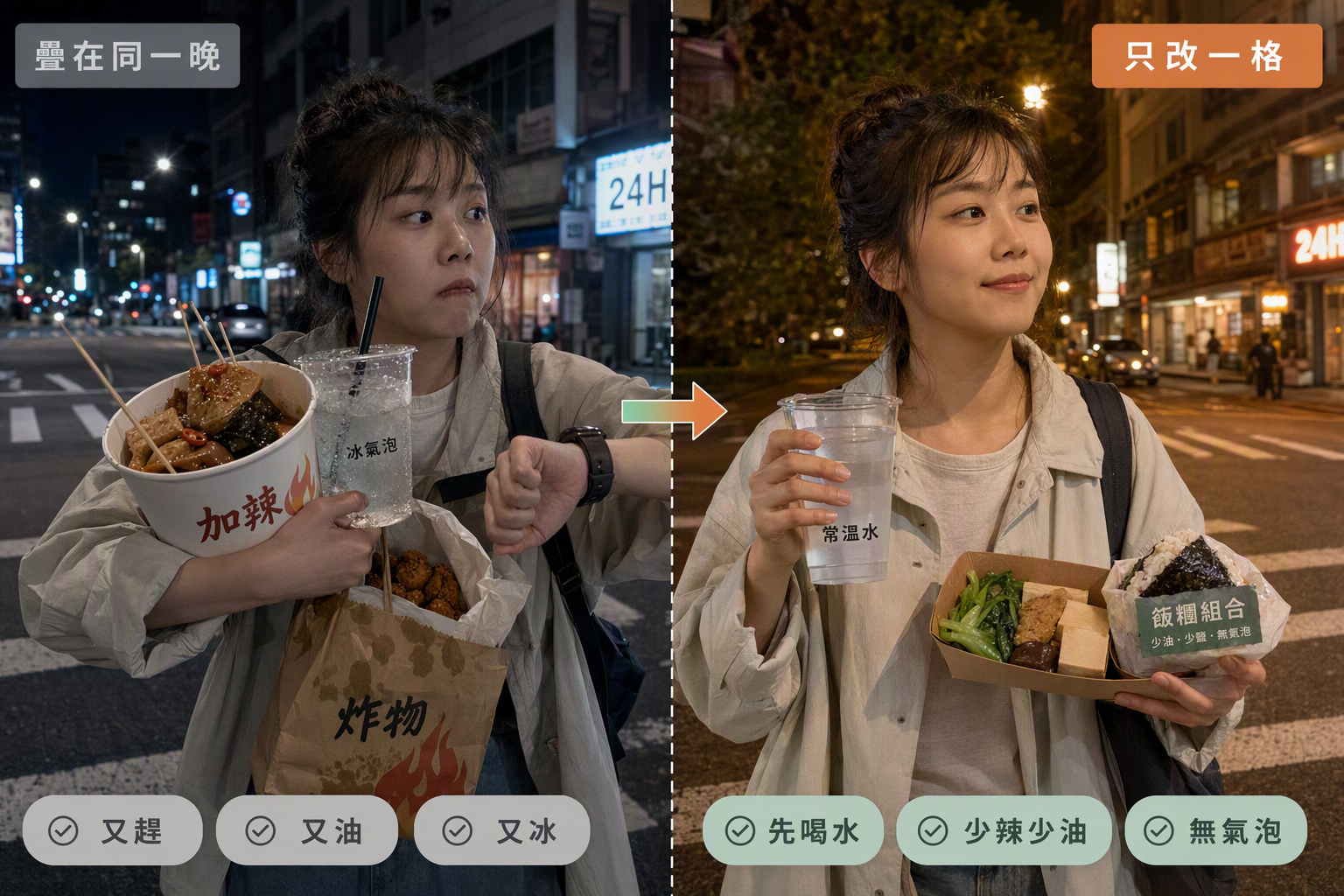 刺激全開vs只改一格