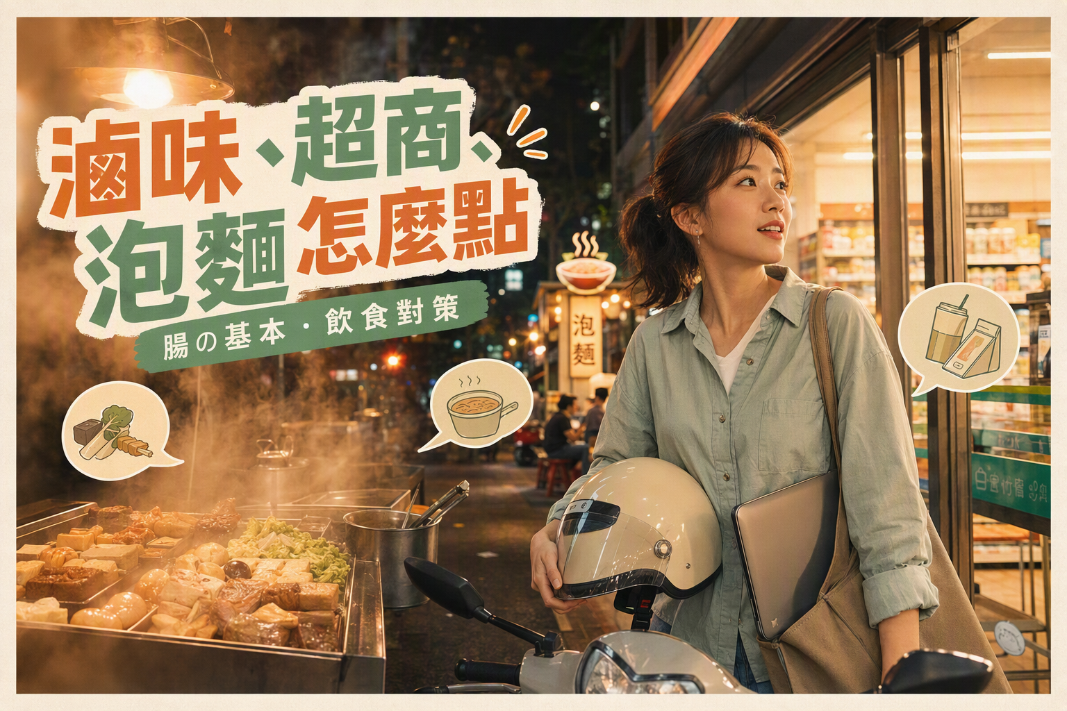 滷味 vs 超商 vs 泡麵
