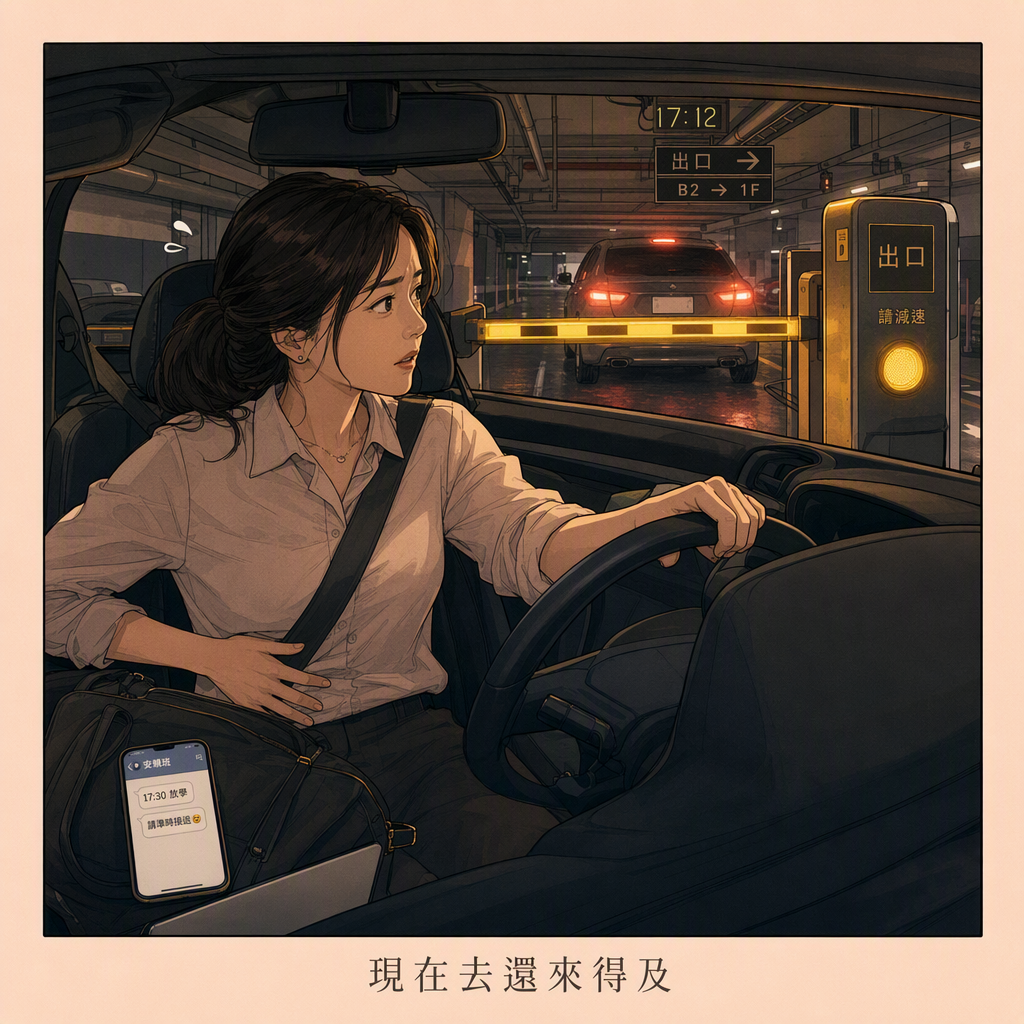 17:12閘門閃燈、後車催、駕